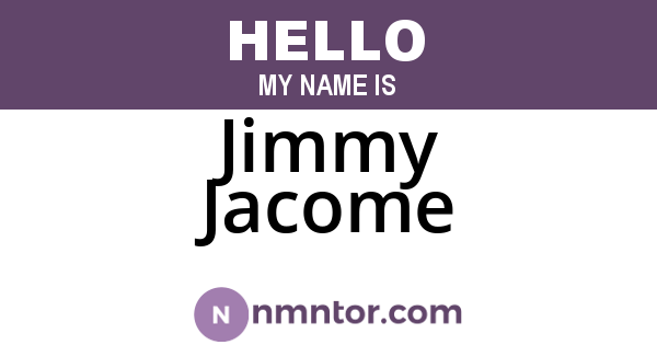 Jimmy Jacome