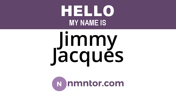 Jimmy Jacques