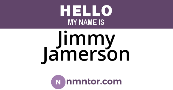 Jimmy Jamerson
