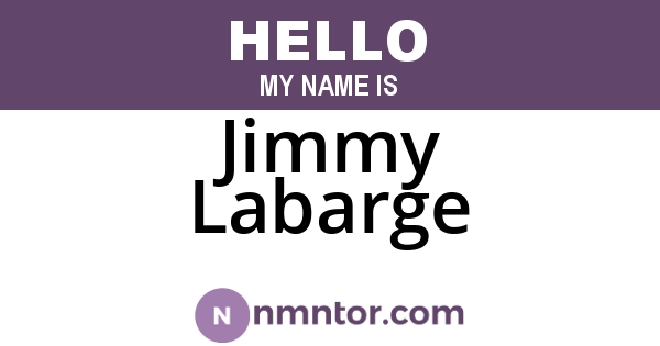 Jimmy Labarge