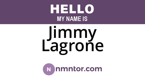 Jimmy Lagrone