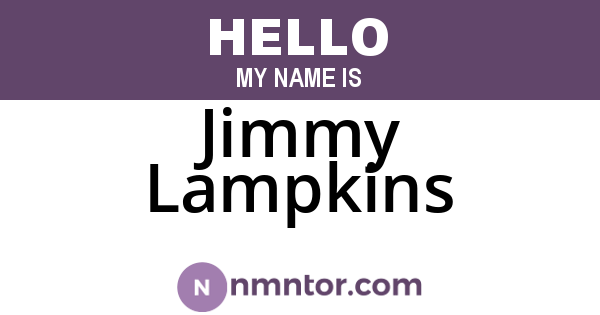 Jimmy Lampkins