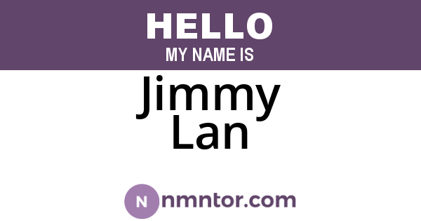 Jimmy Lan