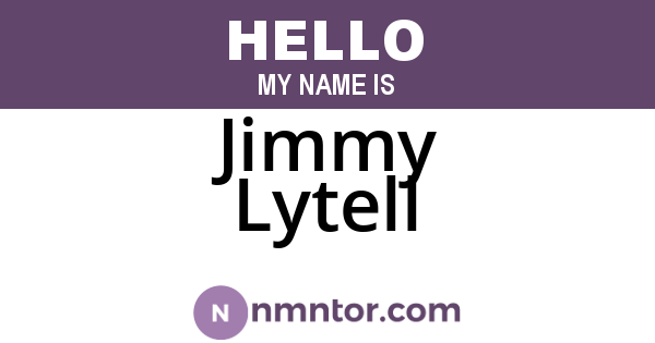 Jimmy Lytell