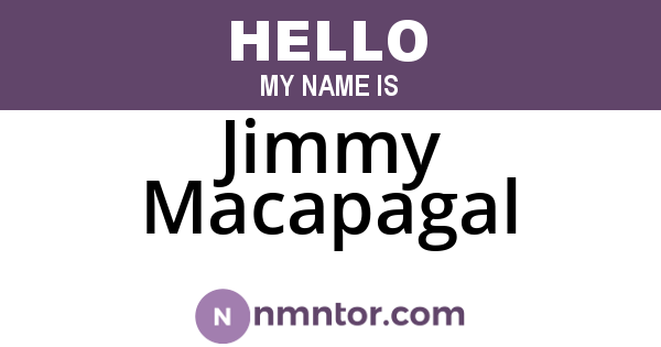 Jimmy Macapagal