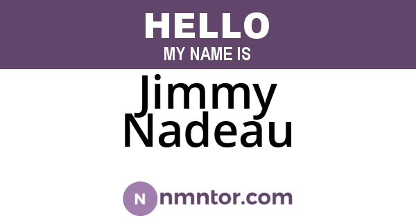 Jimmy Nadeau