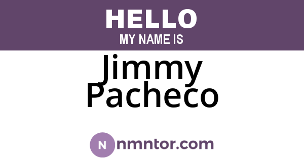 Jimmy Pacheco