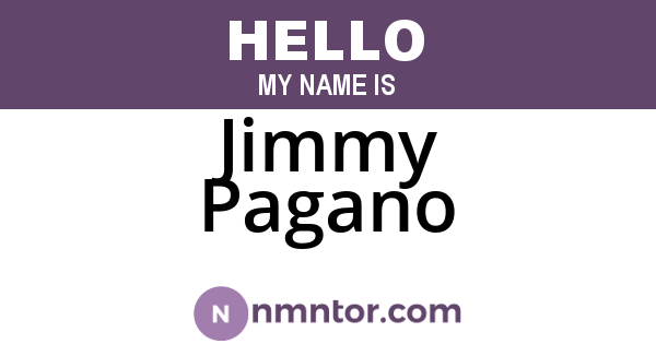 Jimmy Pagano