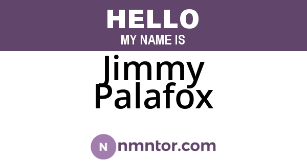 Jimmy Palafox
