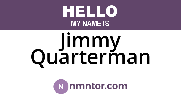 Jimmy Quarterman