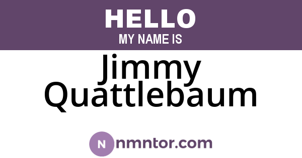 Jimmy Quattlebaum