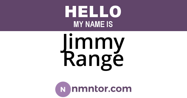 Jimmy Range