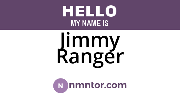 Jimmy Ranger