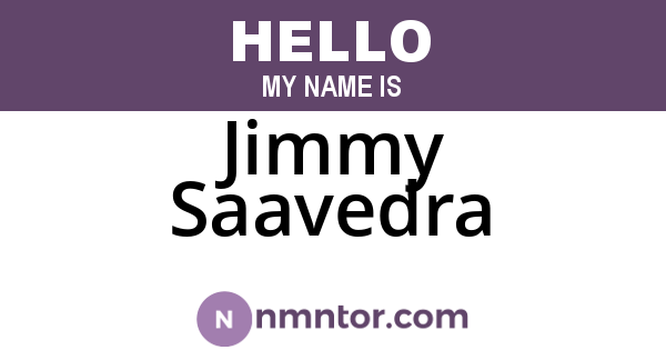 Jimmy Saavedra