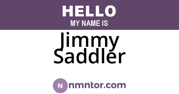 Jimmy Saddler