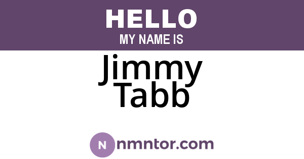 Jimmy Tabb