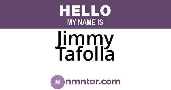 Jimmy Tafolla