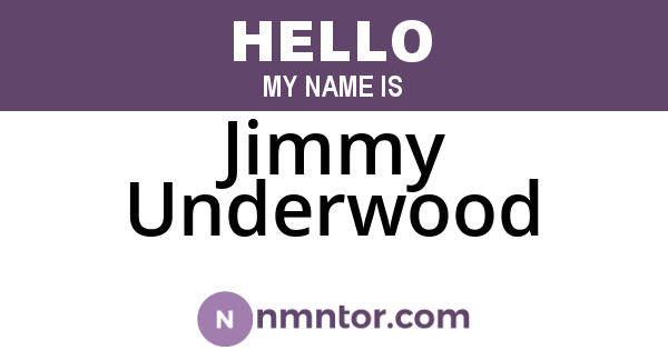 Jimmy Underwood