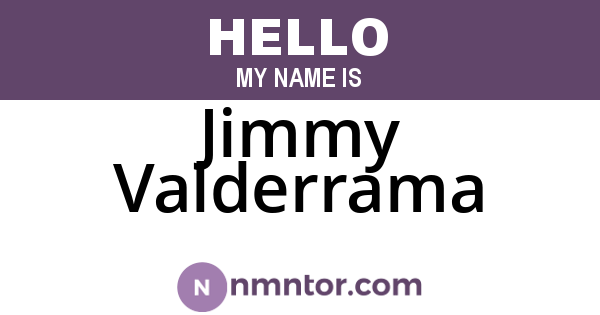 Jimmy Valderrama