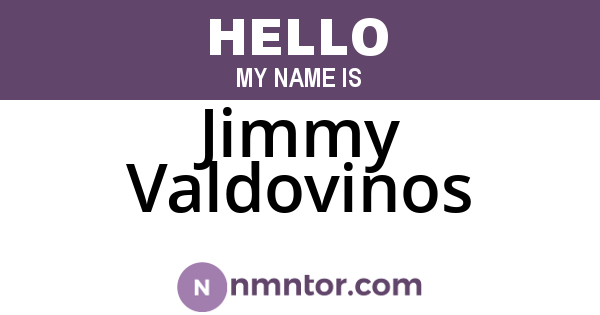 Jimmy Valdovinos