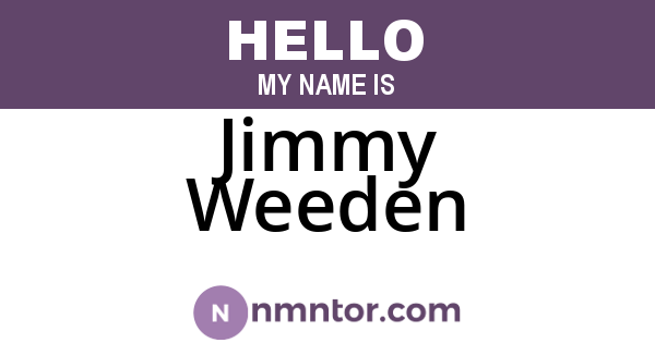 Jimmy Weeden