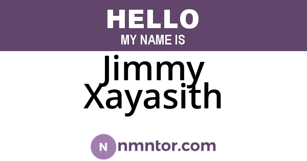 Jimmy Xayasith