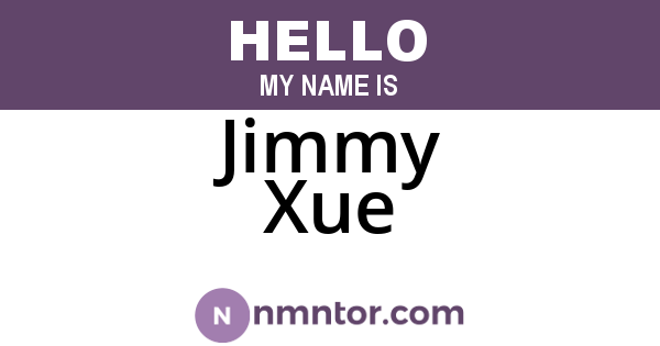 Jimmy Xue