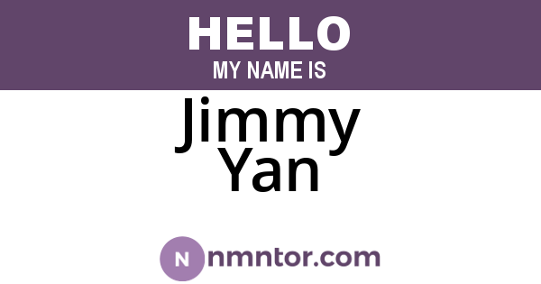 Jimmy Yan