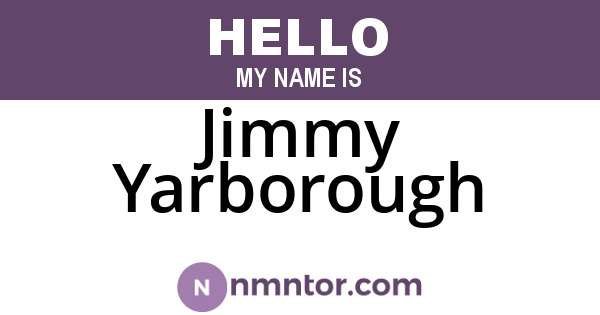 Jimmy Yarborough