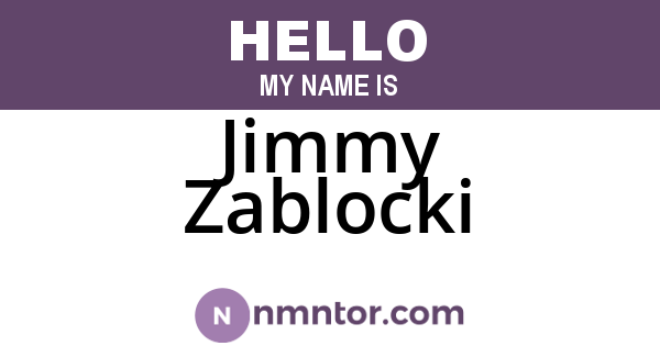 Jimmy Zablocki