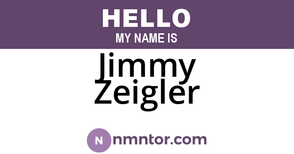Jimmy Zeigler