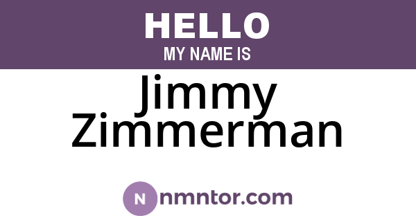 Jimmy Zimmerman