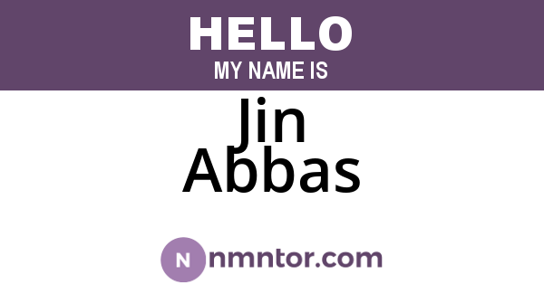 Jin Abbas