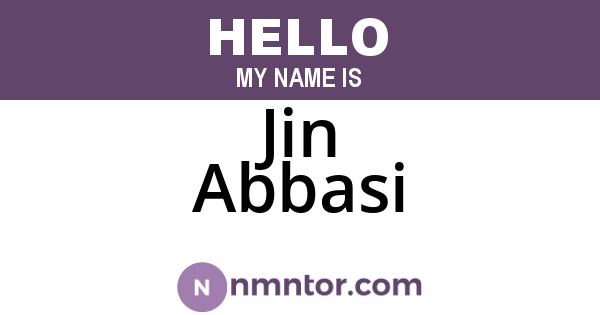 Jin Abbasi