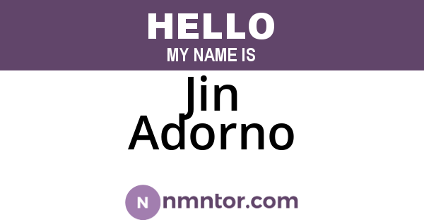 Jin Adorno
