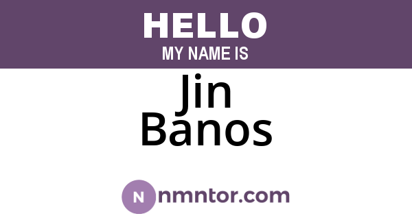 Jin Banos