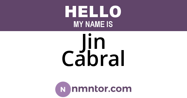 Jin Cabral