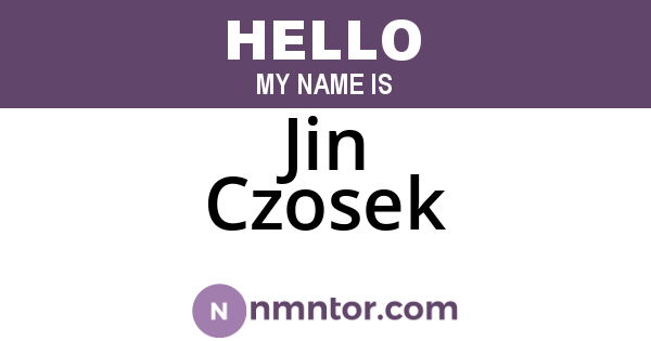 Jin Czosek
