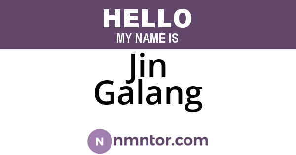 Jin Galang