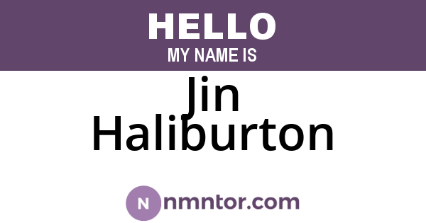Jin Haliburton