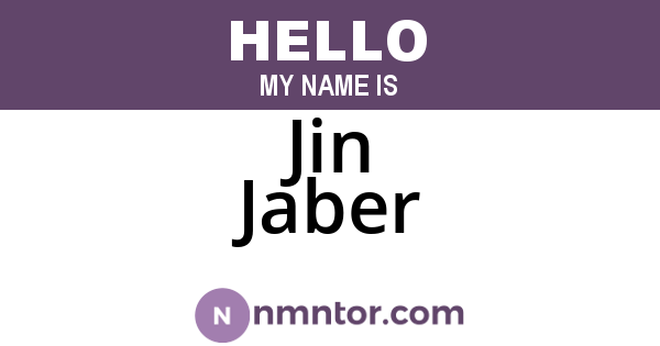 Jin Jaber