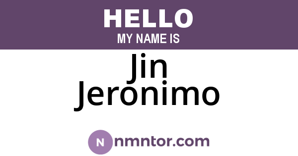 Jin Jeronimo