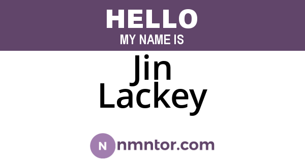 Jin Lackey