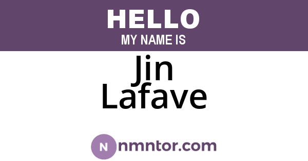 Jin Lafave