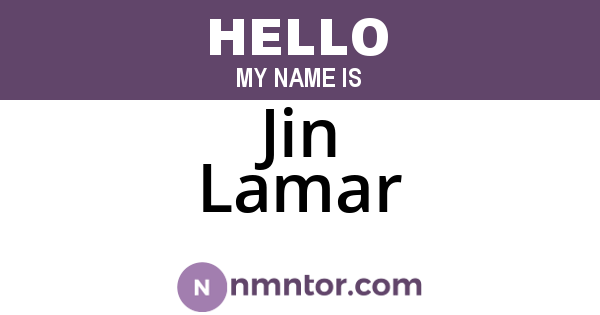 Jin Lamar