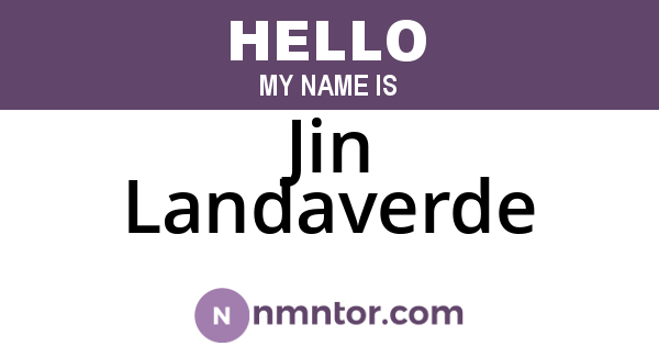 Jin Landaverde