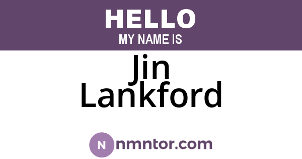 Jin Lankford