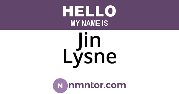 Jin Lysne