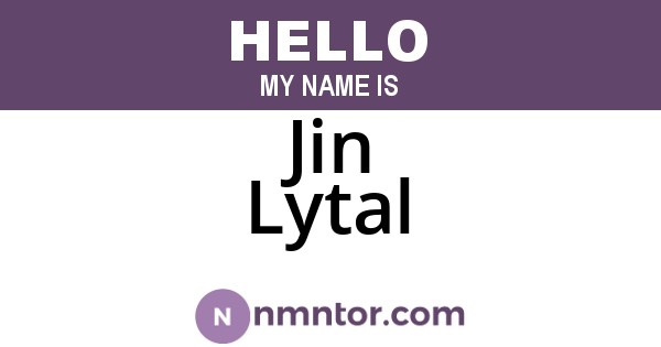 Jin Lytal