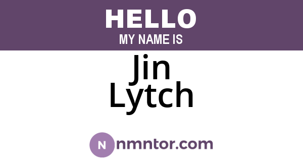 Jin Lytch